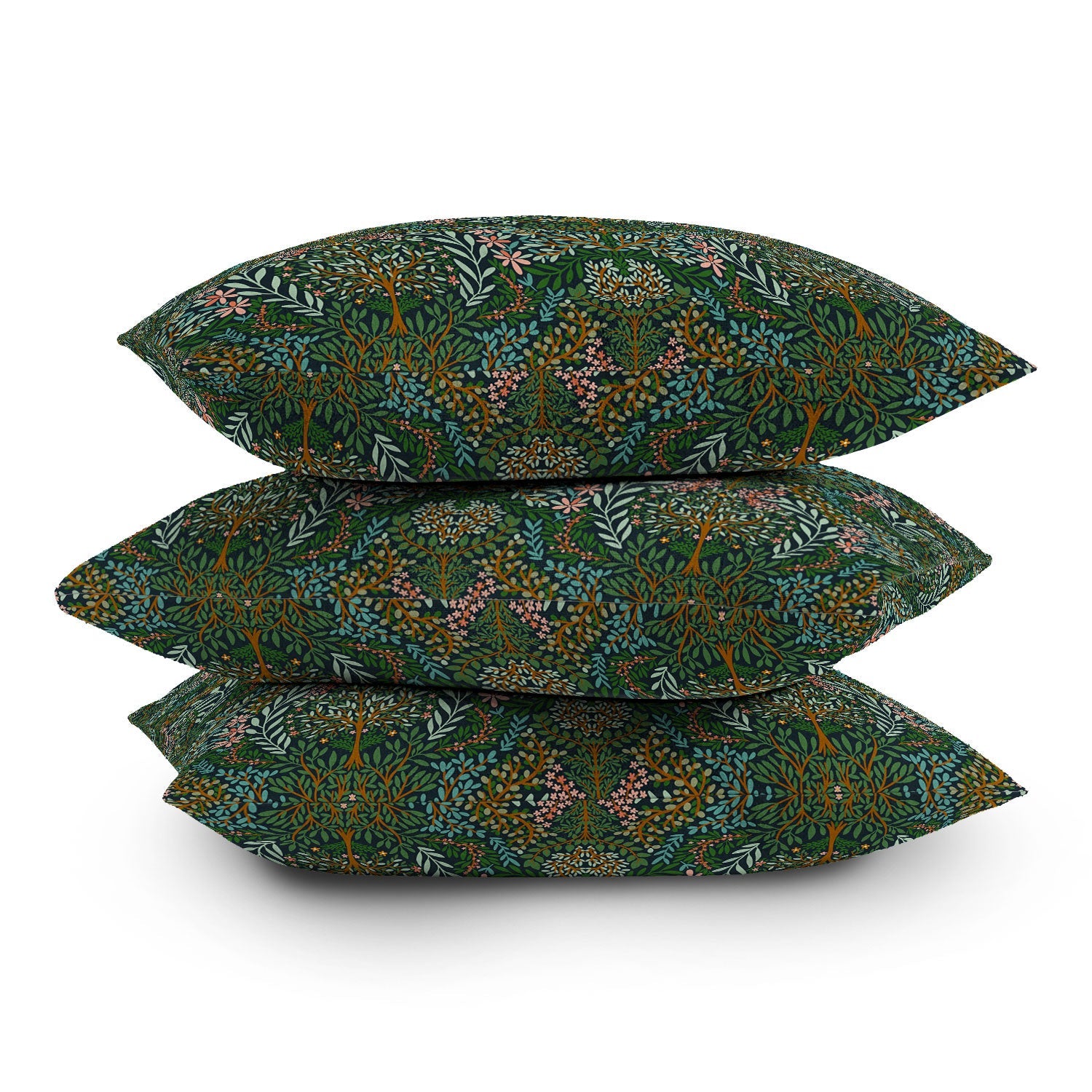 Marta Barragan Camarasa Enchanted Woodland Oasis Throw Pillow