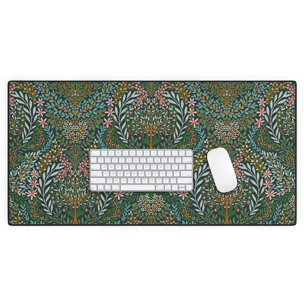 Marta Barragan Camarasa Enchanted Woodland Oasis Desk Mat