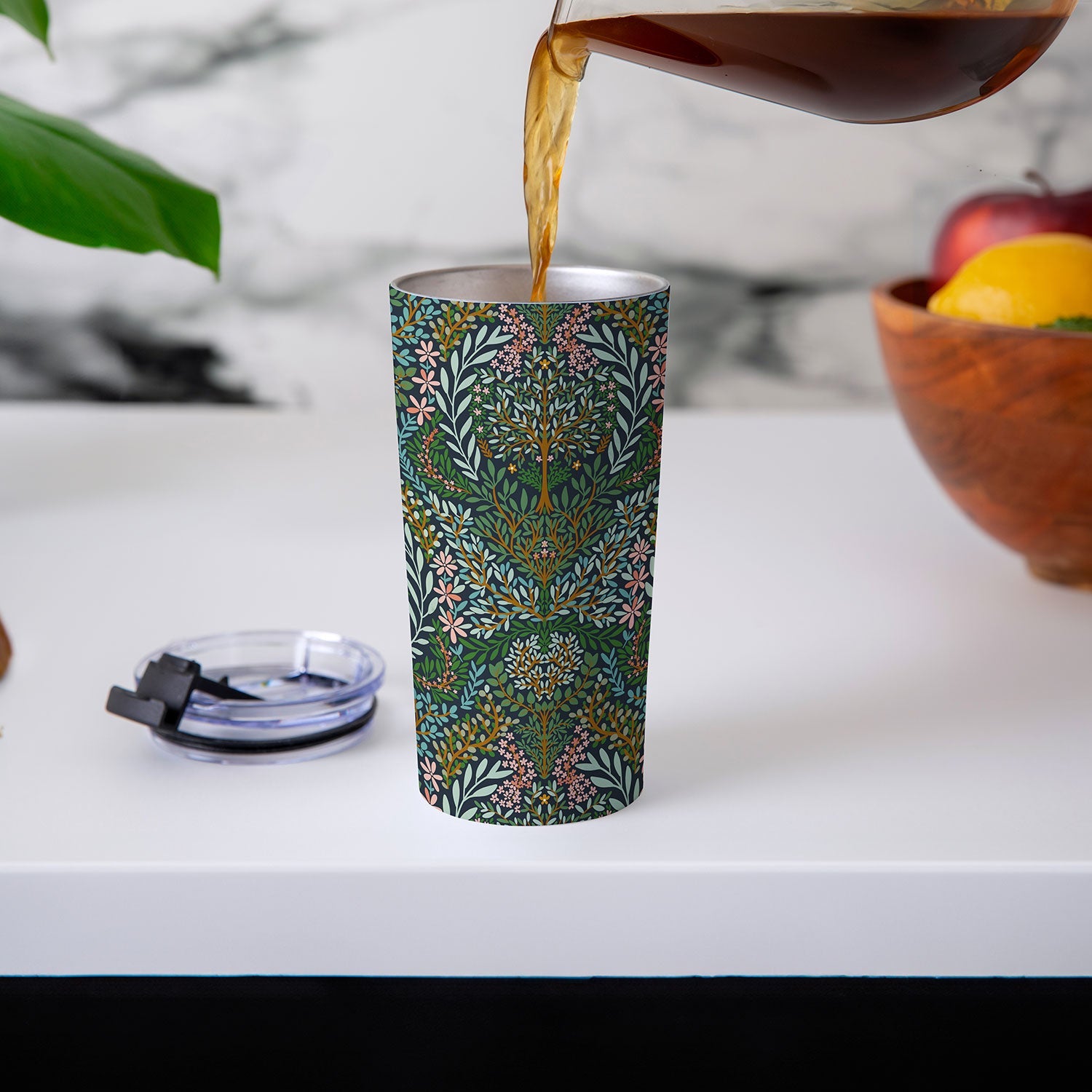 Marta Barragan Camarasa Enchanted Woodland Oasis Travel Mug