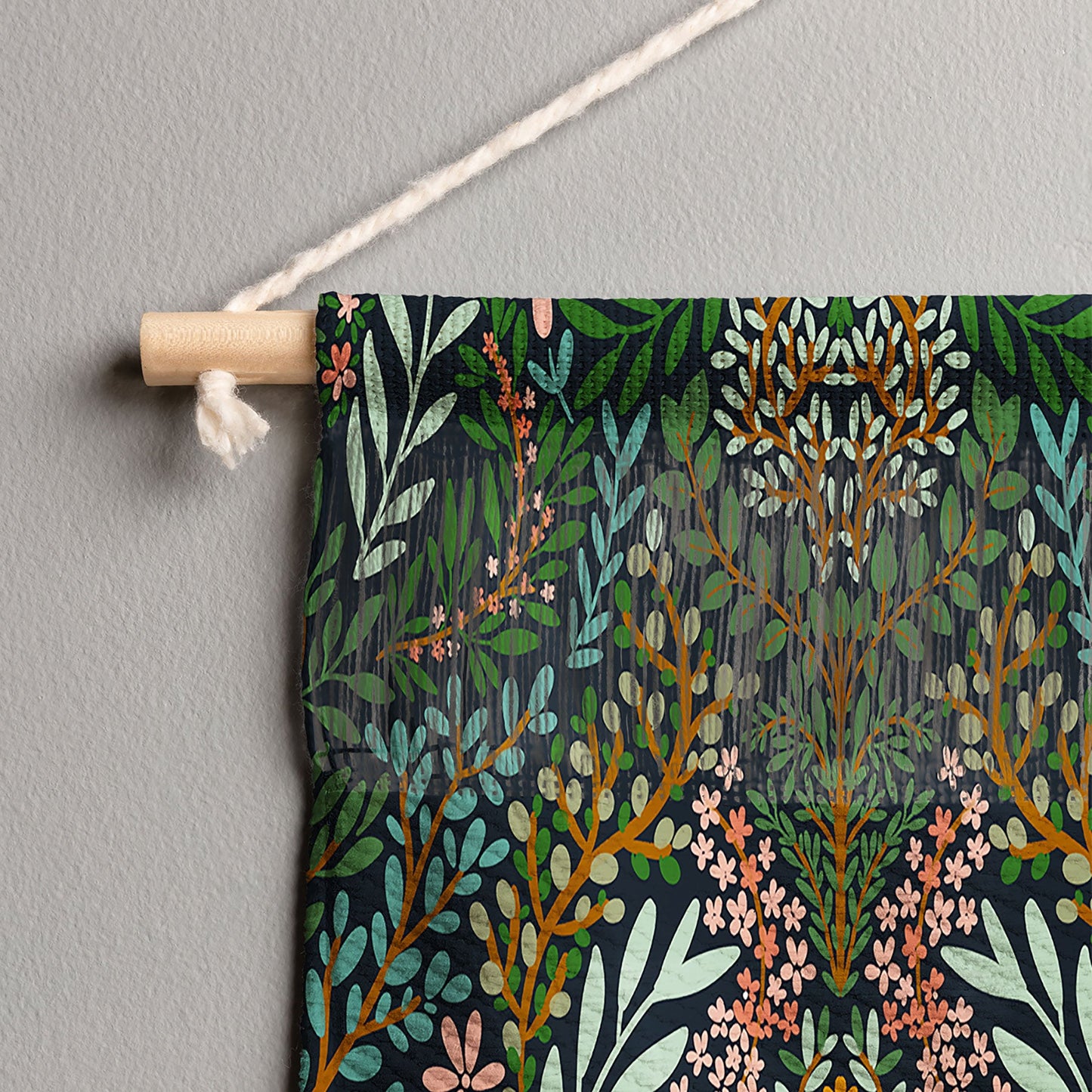 Marta Barragan Camarasa Enchanted Woodland Oasis Wall Hanging Landscape