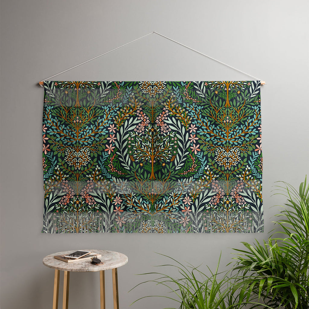 Marta Barragan Camarasa Enchanted Woodland Oasis Wall Hanging Landscape