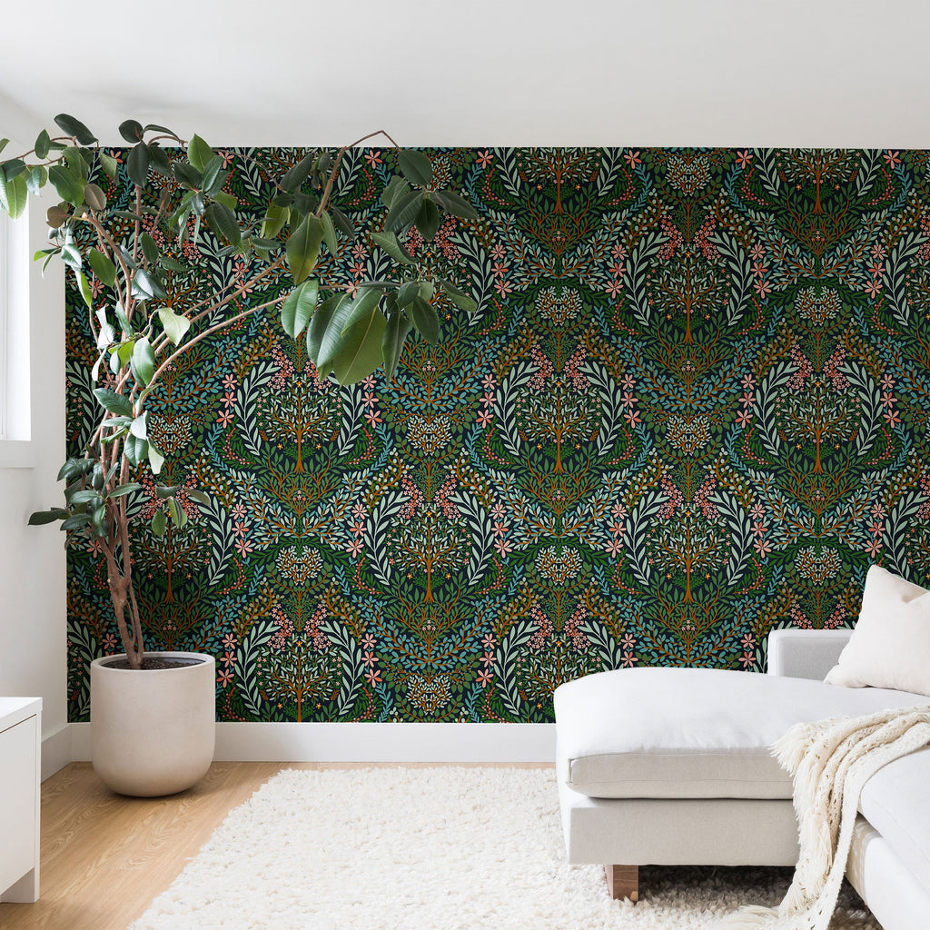 Marta Barragan Camarasa Enchanted Woodland Oasis Wall Mural