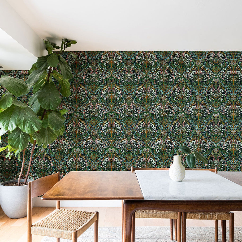 Marta Barragan Camarasa Enchanted Woodland Oasis Wallpaper