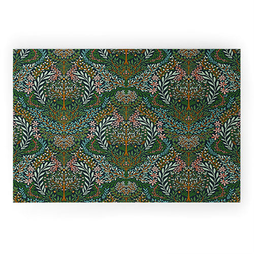 Marta Barragan Camarasa Enchanted Woodland Oasis Welcome Mat