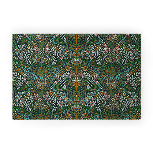 Marta Barragan Camarasa Enchanted Woodland Oasis Welcome Mat