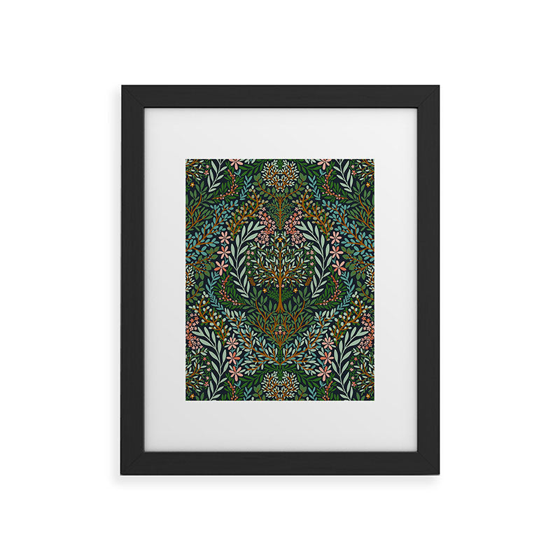 Marta Barragan Camarasa Enchanted Woodland Oasis Framed Art Print