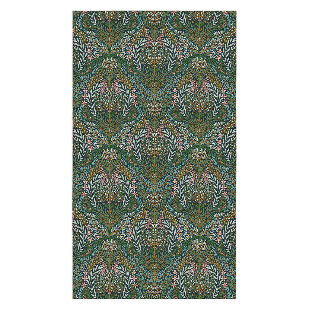 Marta Barragan Camarasa Enchanted Woodland Oasis Tablecloth