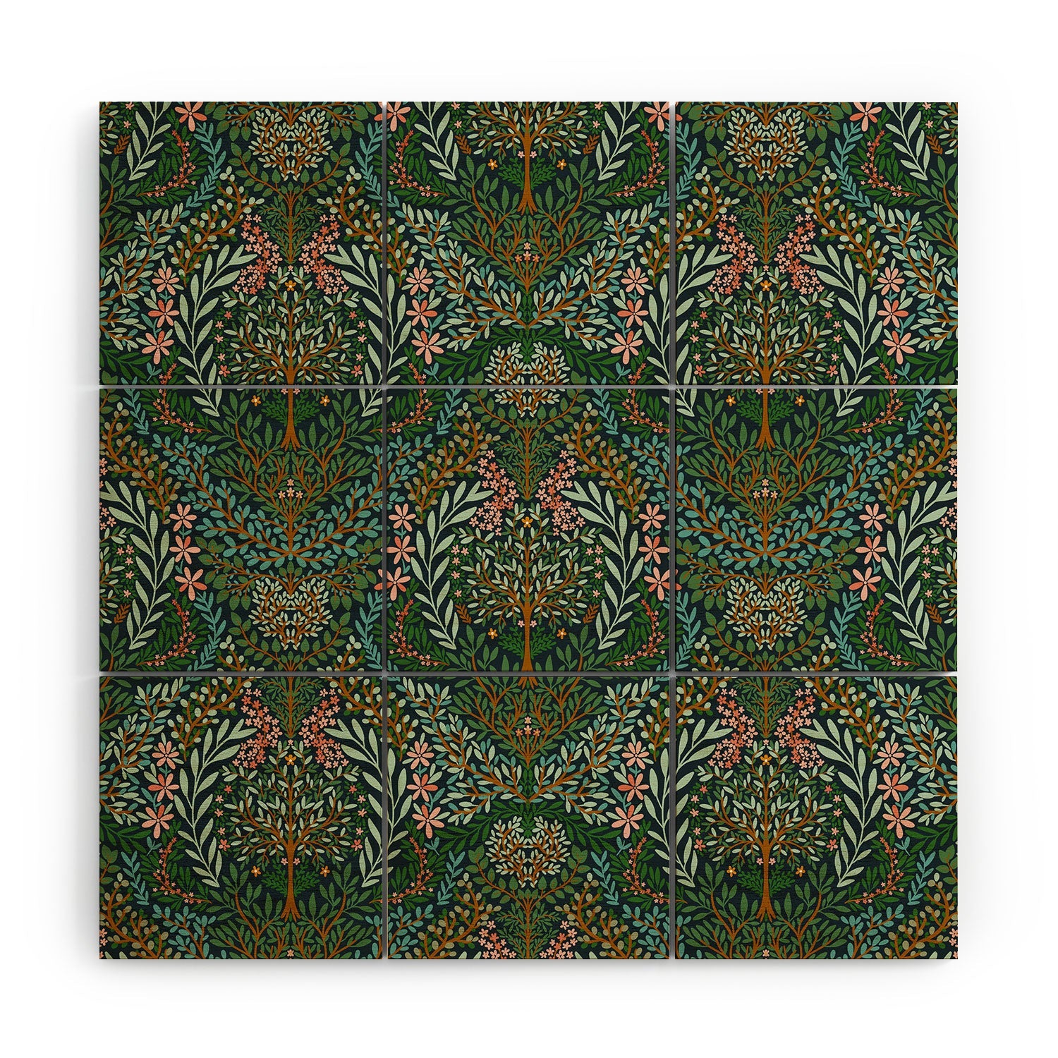 Marta Barragan Camarasa Enchanted Woodland Oasis Wood Wall Mural