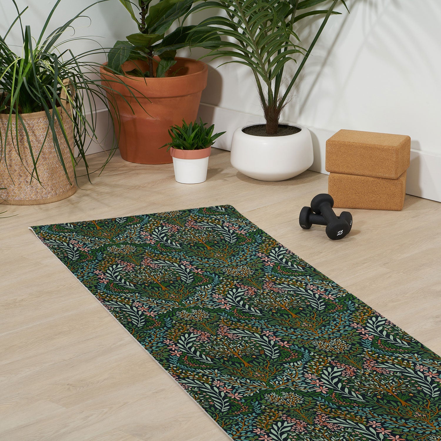 Marta Barragan Camarasa Enchanted Woodland Oasis Yoga Mat
