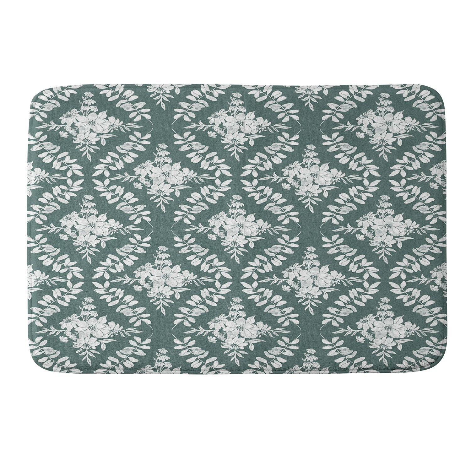 Marta Barragan Camarasa Greenery Delight Memory Foam Bath Mat