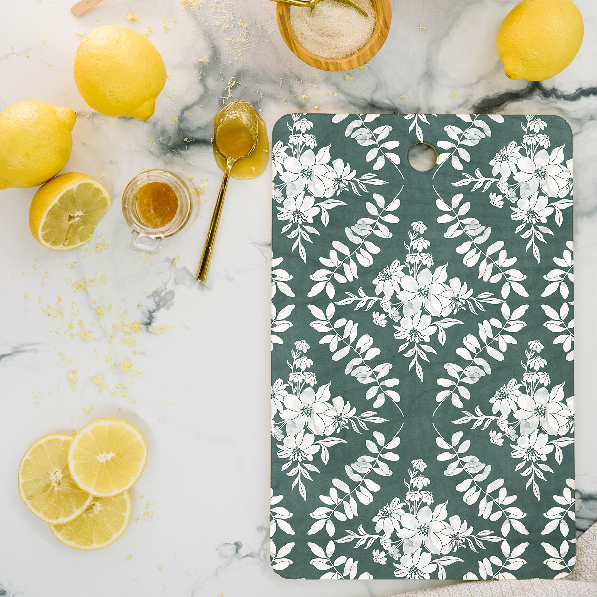 Marta Barragan Camarasa Greenery Delight Cutting Board Rectangle