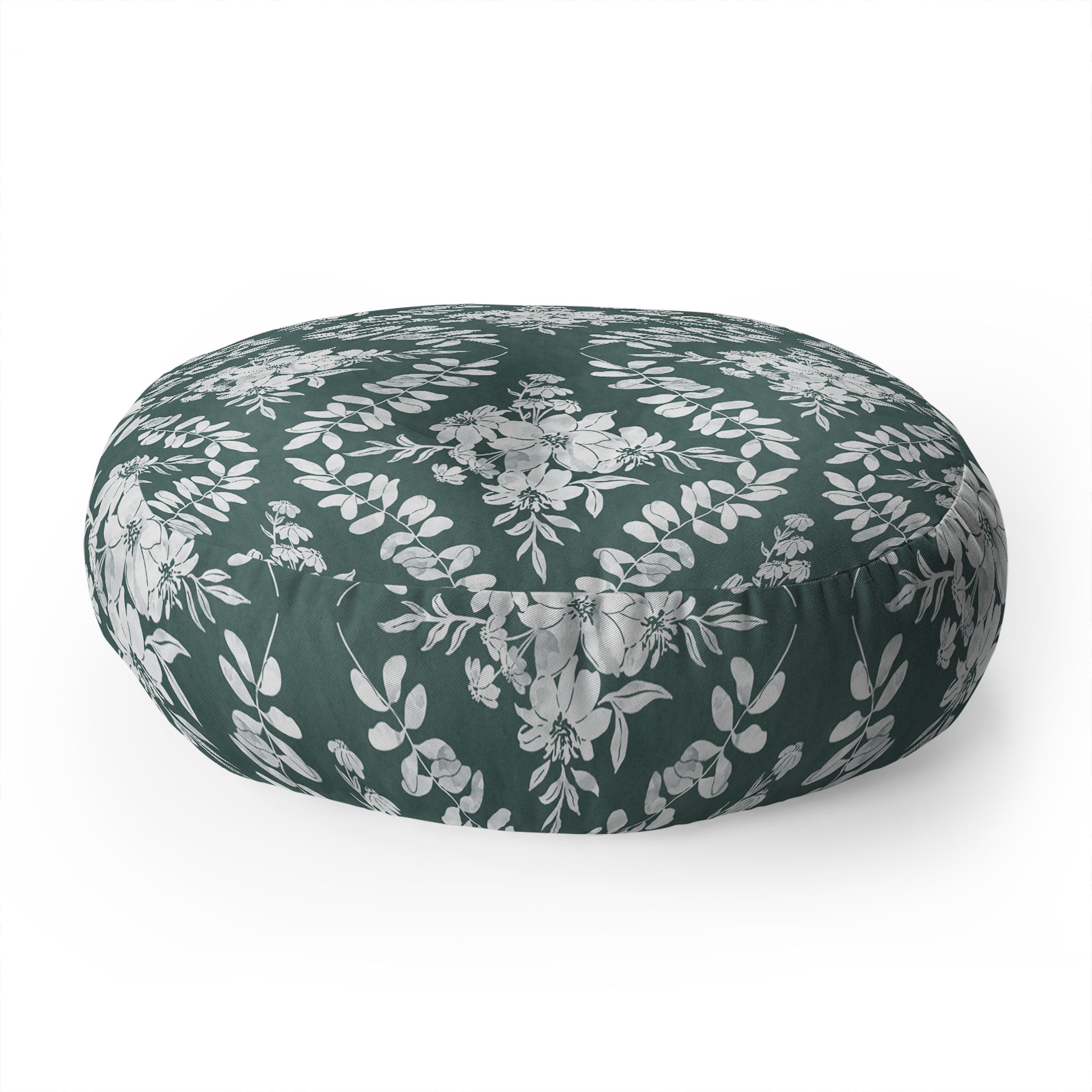 Marta Barragan Camarasa Greenery Delight Floor Pillow Round