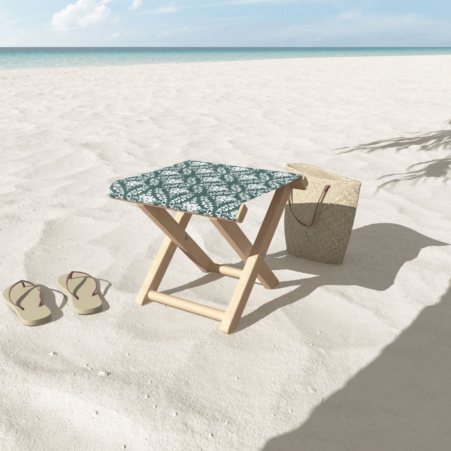 Marta Barragan Camarasa Greenery Delight Folding Stool