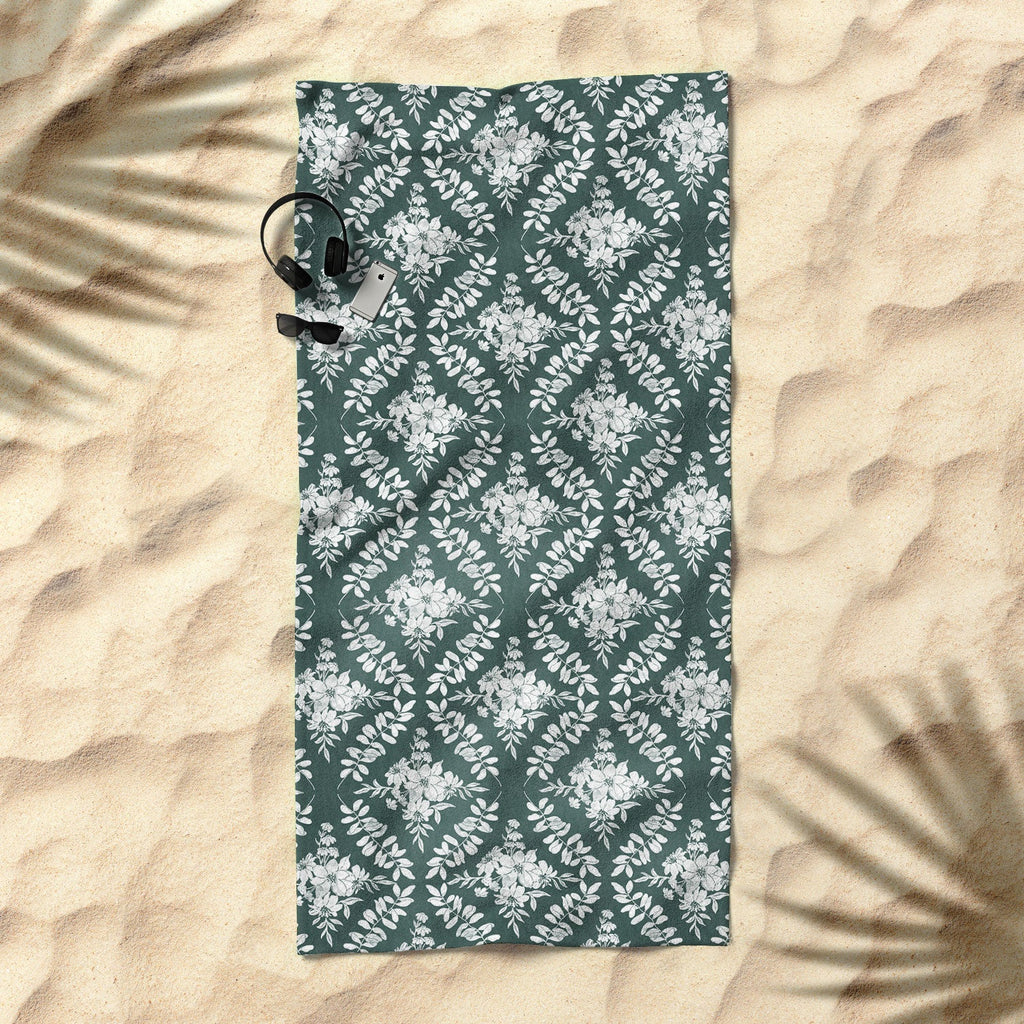 Marta Barragan Camarasa Greenery Delight Beach Towel