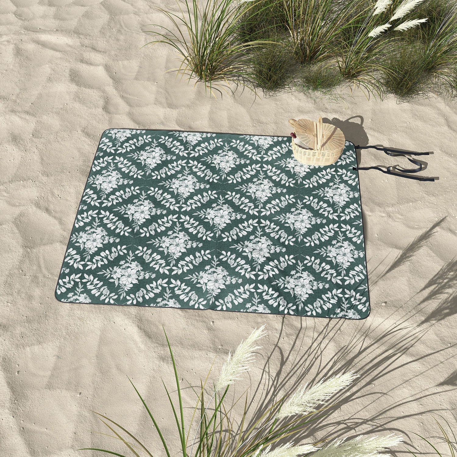 Marta Barragan Camarasa Greenery Delight Picnic Blanket