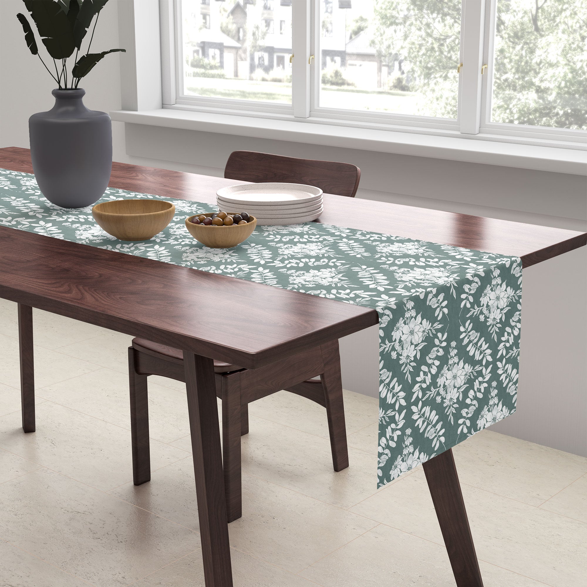 Marta Barragan Camarasa Greenery Delight Table Runner