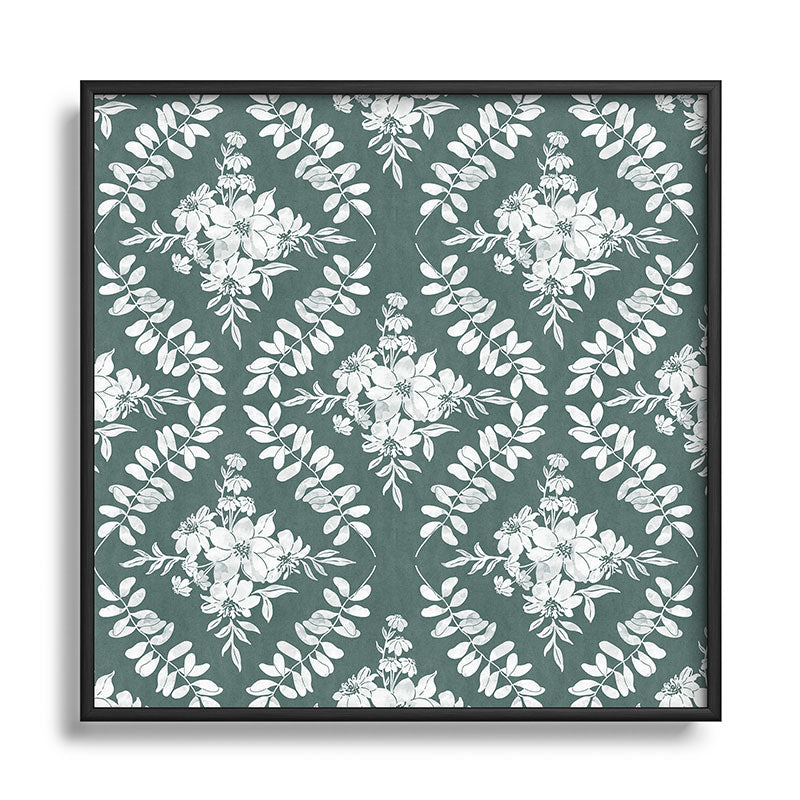 Marta Barragan Camarasa Greenery Delight Square Metal Framed Art Print