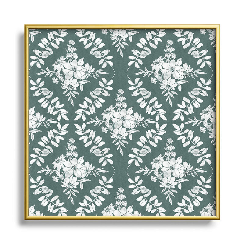 Marta Barragan Camarasa Greenery Delight Square Metal Framed Art Print