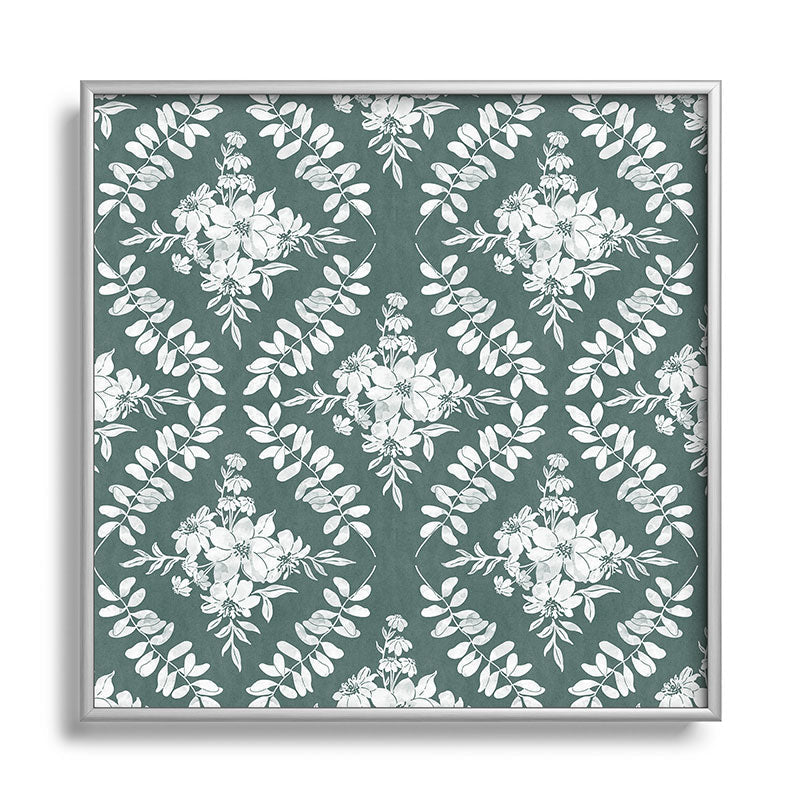 Marta Barragan Camarasa Greenery Delight Square Metal Framed Art Print