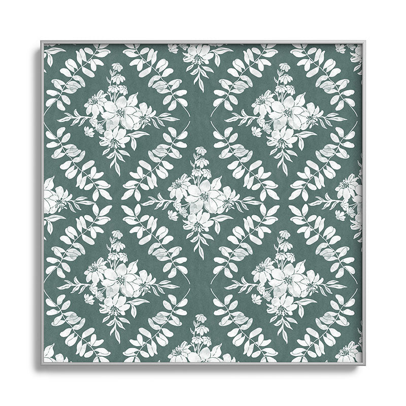 Marta Barragan Camarasa Greenery Delight Square Metal Framed Art Print