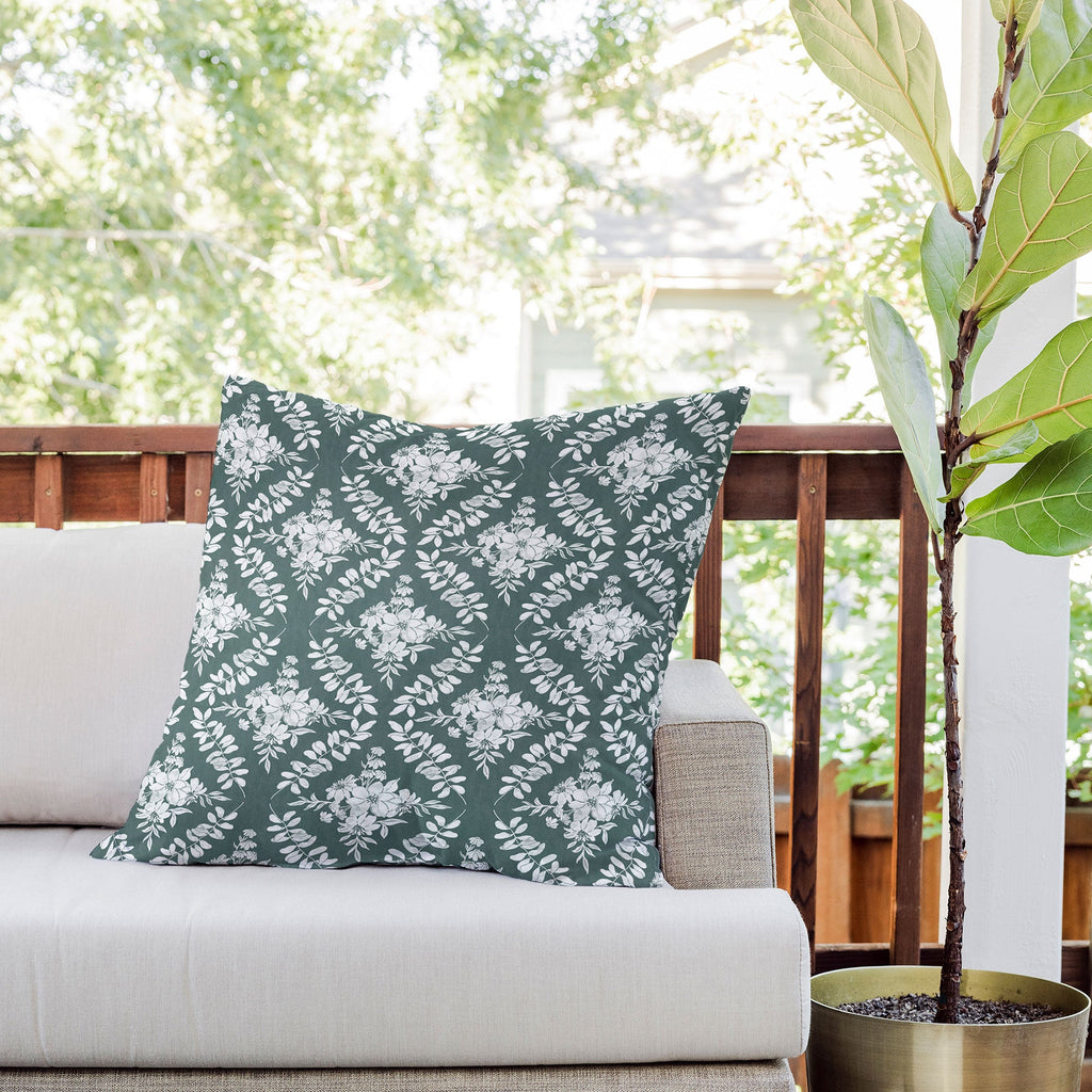 Marta Barragan Camarasa Greenery Delight Outdoor Throw Pillow