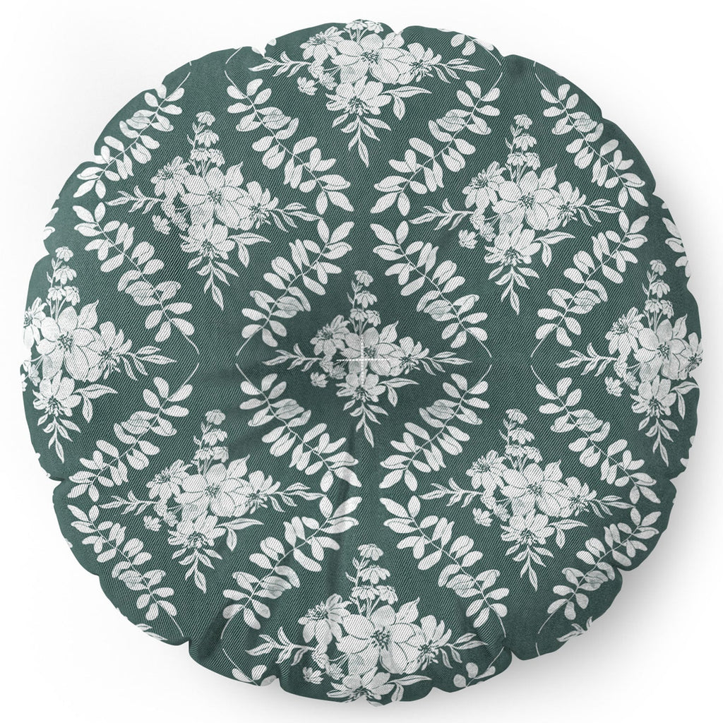 Marta Barragan Camarasa Greenery Delight Floor Pillow Round