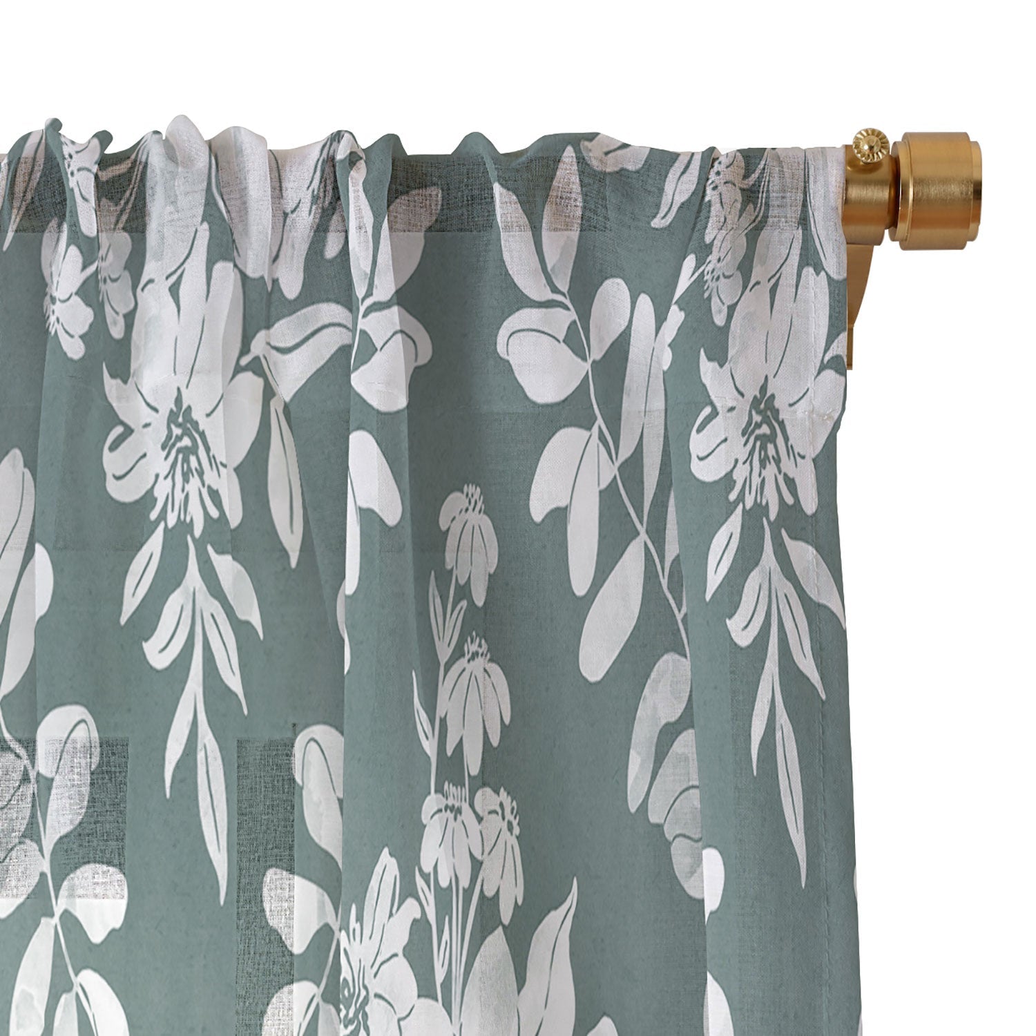 Marta Barragan Camarasa Greenery Delight Sheer Window Curtain