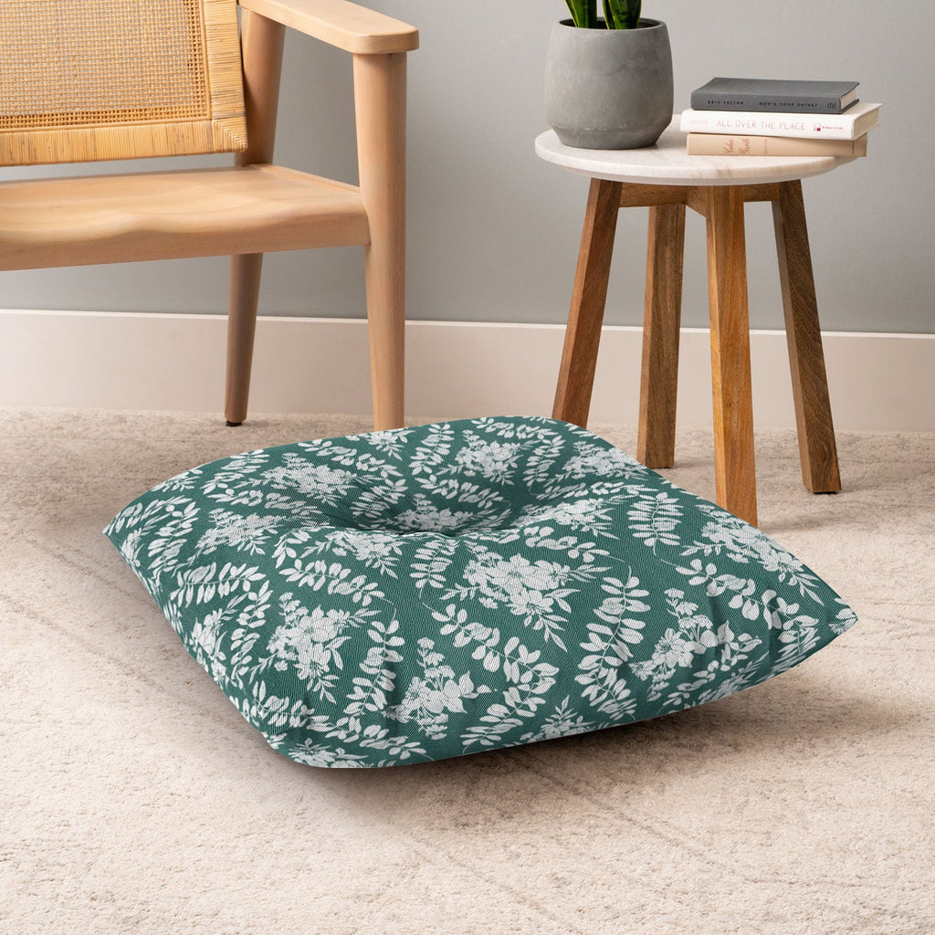 Marta Barragan Camarasa Greenery Delight Floor Pillow Square