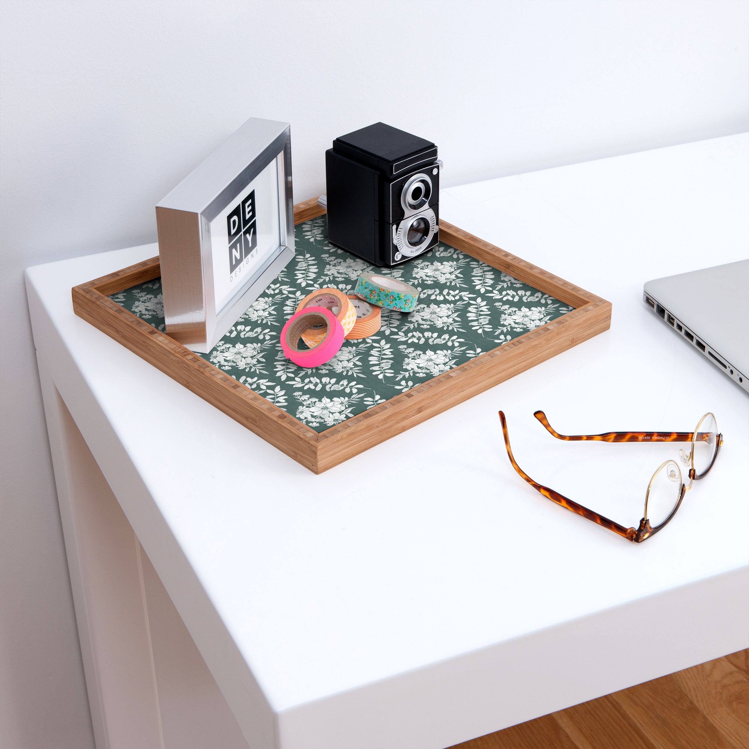 Marta Barragan Camarasa Greenery Delight Square Tray