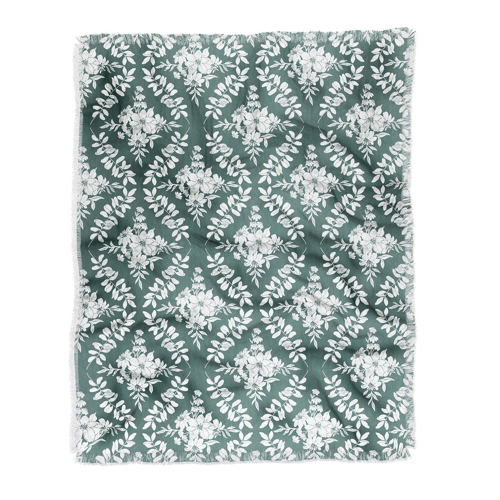Marta Barragan Camarasa Greenery Delight Throw Blanket
