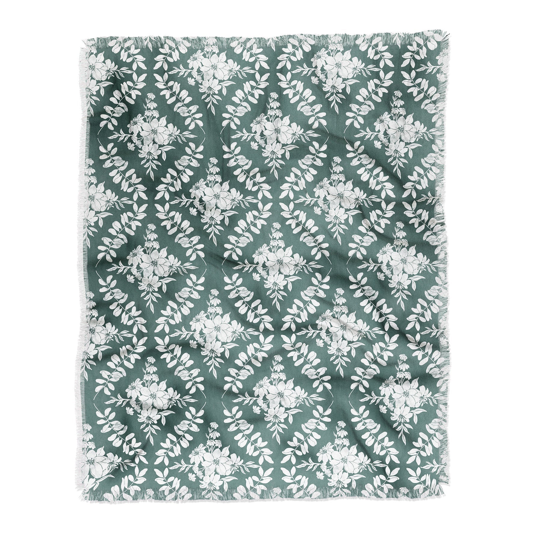 Marta Barragan Camarasa Greenery Delight Throw Blanket