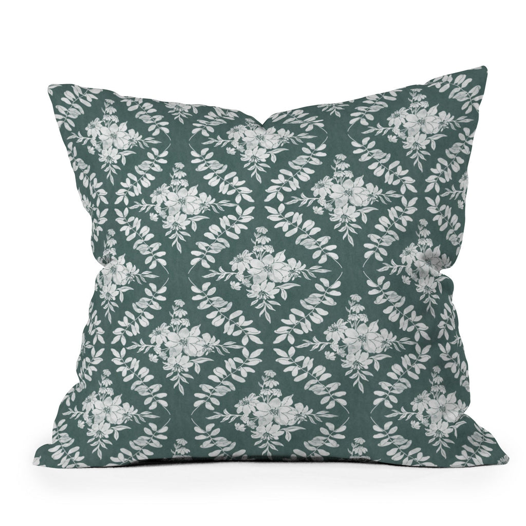 Marta Barragan Camarasa Greenery Delight Outdoor Throw Pillow