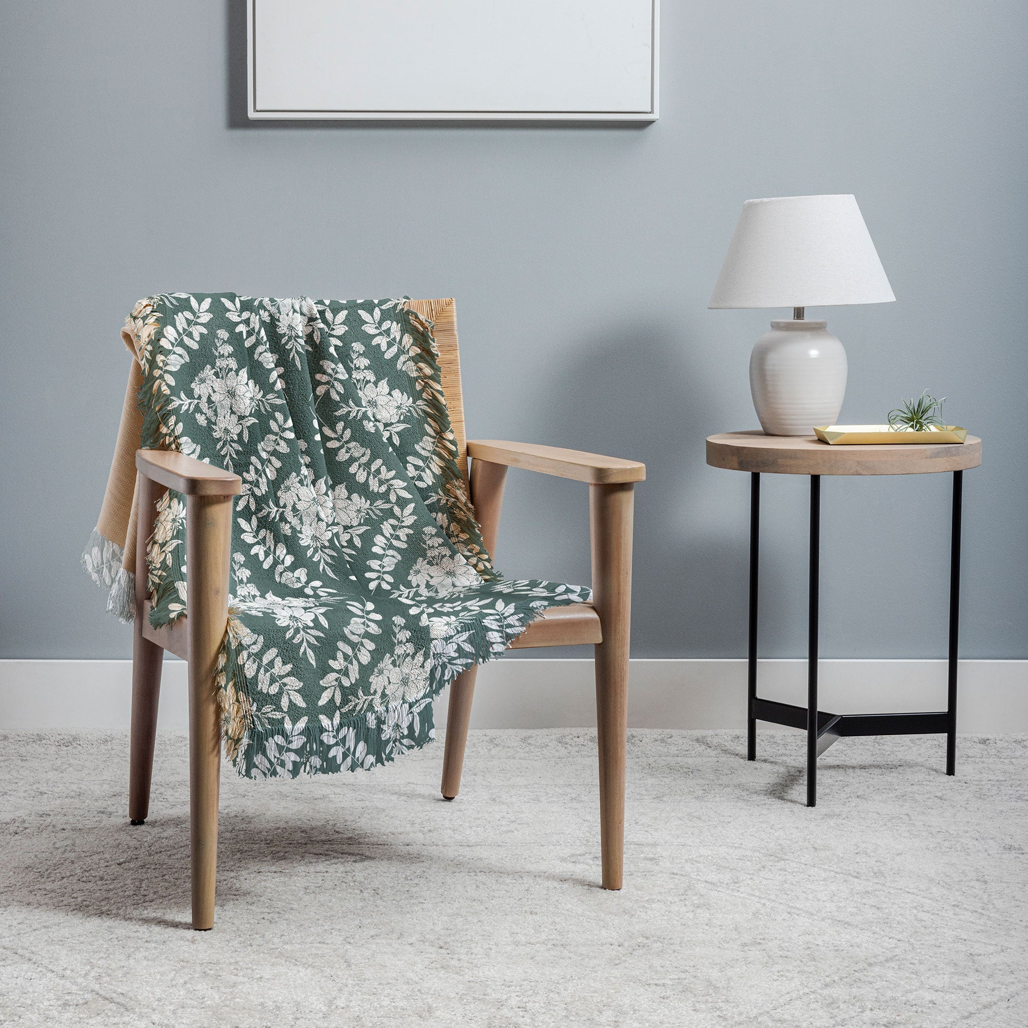 Marta Barragan Camarasa Greenery Delight Throw Blanket