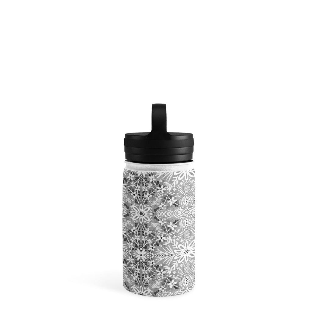 Marta Barragan Camarasa Intricate Floral Symmetry Water Bottle