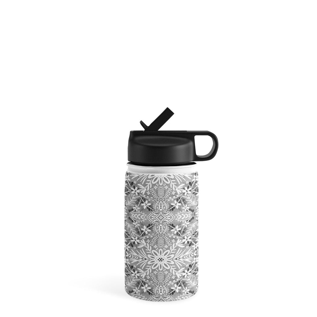 Marta Barragan Camarasa Intricate Floral Symmetry Water Bottle