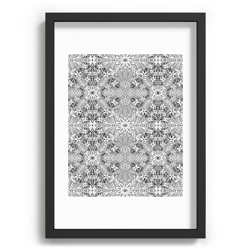 Marta Barragan Camarasa Intricate Floral Symmetry Recessed Framing Rectangle