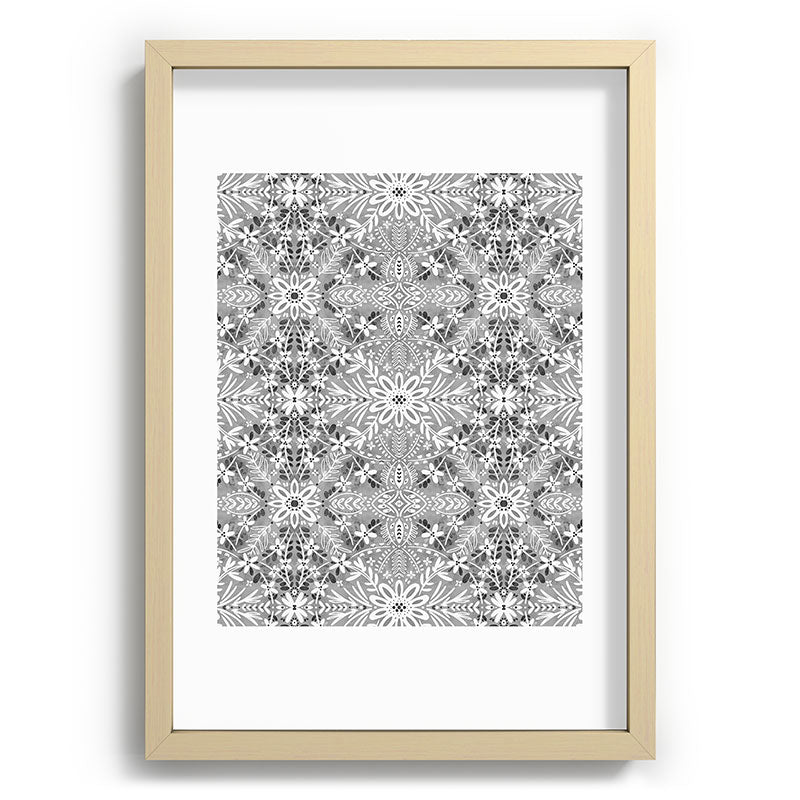 Marta Barragan Camarasa Intricate Floral Symmetry Recessed Framing Rectangle