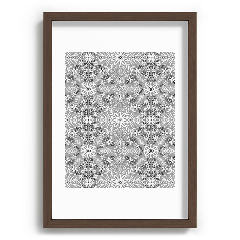 Marta Barragan Camarasa Intricate Floral Symmetry Recessed Framing Rectangle