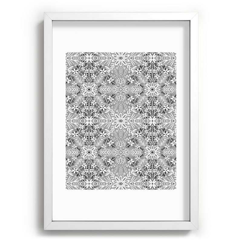 Marta Barragan Camarasa Intricate Floral Symmetry Recessed Framing Rectangle