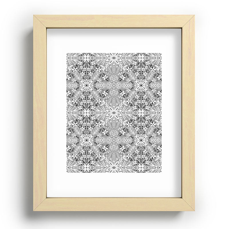 Marta Barragan Camarasa Intricate Floral Symmetry Recessed Framing Rectangle