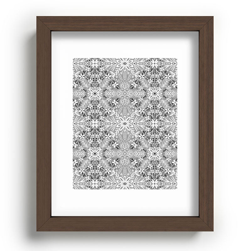 Marta Barragan Camarasa Intricate Floral Symmetry Recessed Framing Rectangle