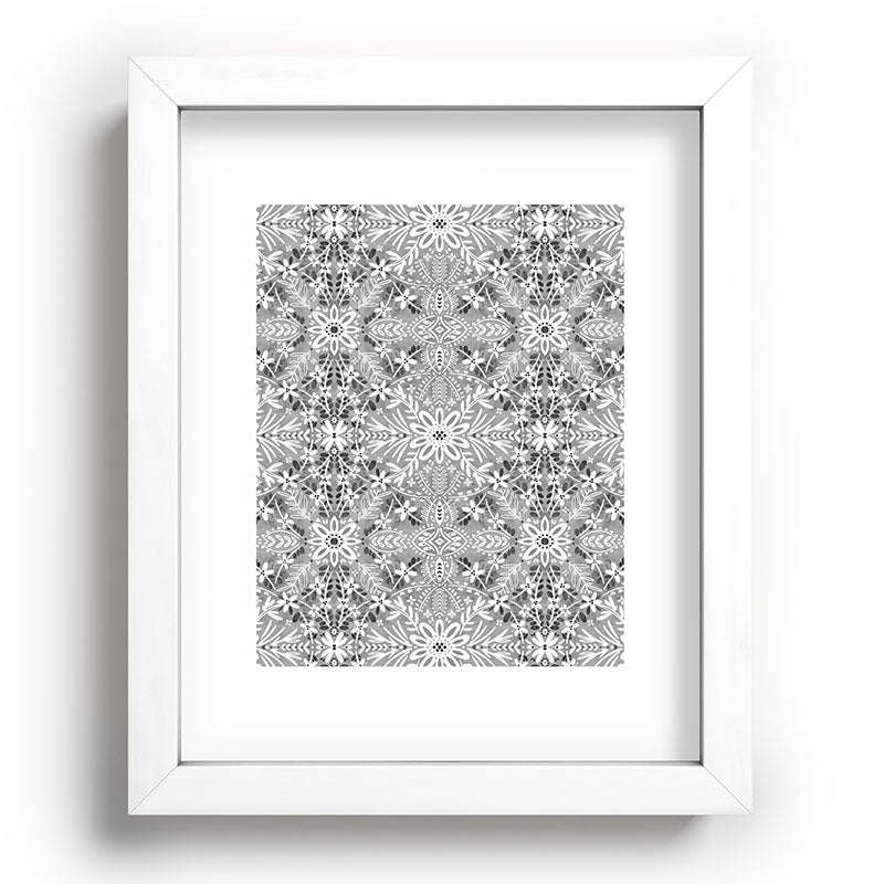 Marta Barragan Camarasa Intricate Floral Symmetry Recessed Framing Rectangle