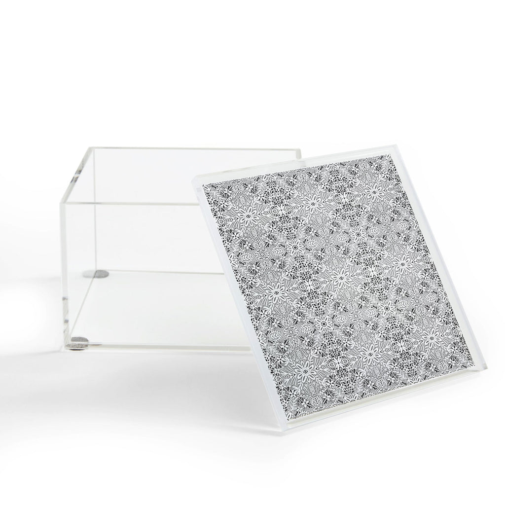 Marta Barragan Camarasa Intricate Floral Symmetry Acrylic Box