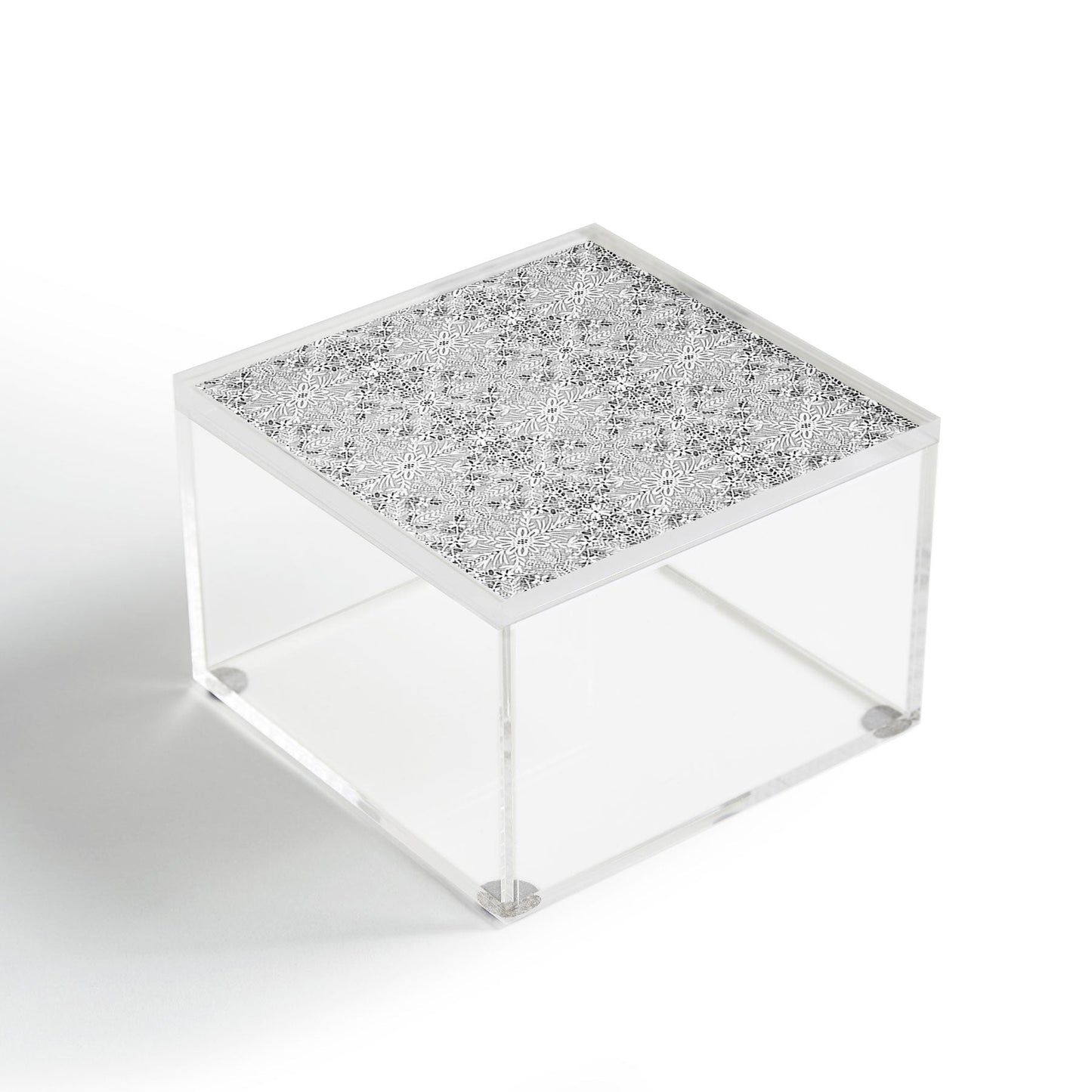 Marta Barragan Camarasa Intricate Floral Symmetry Acrylic Box