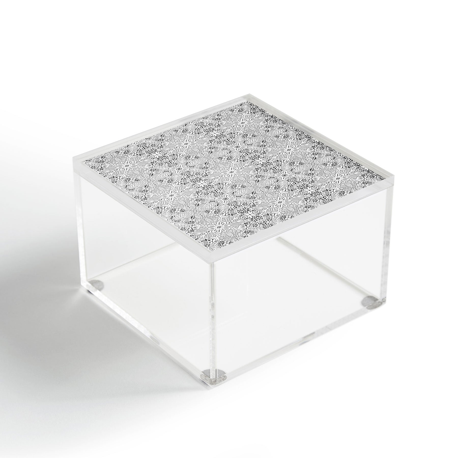 Marta Barragan Camarasa Intricate Floral Symmetry Acrylic Box