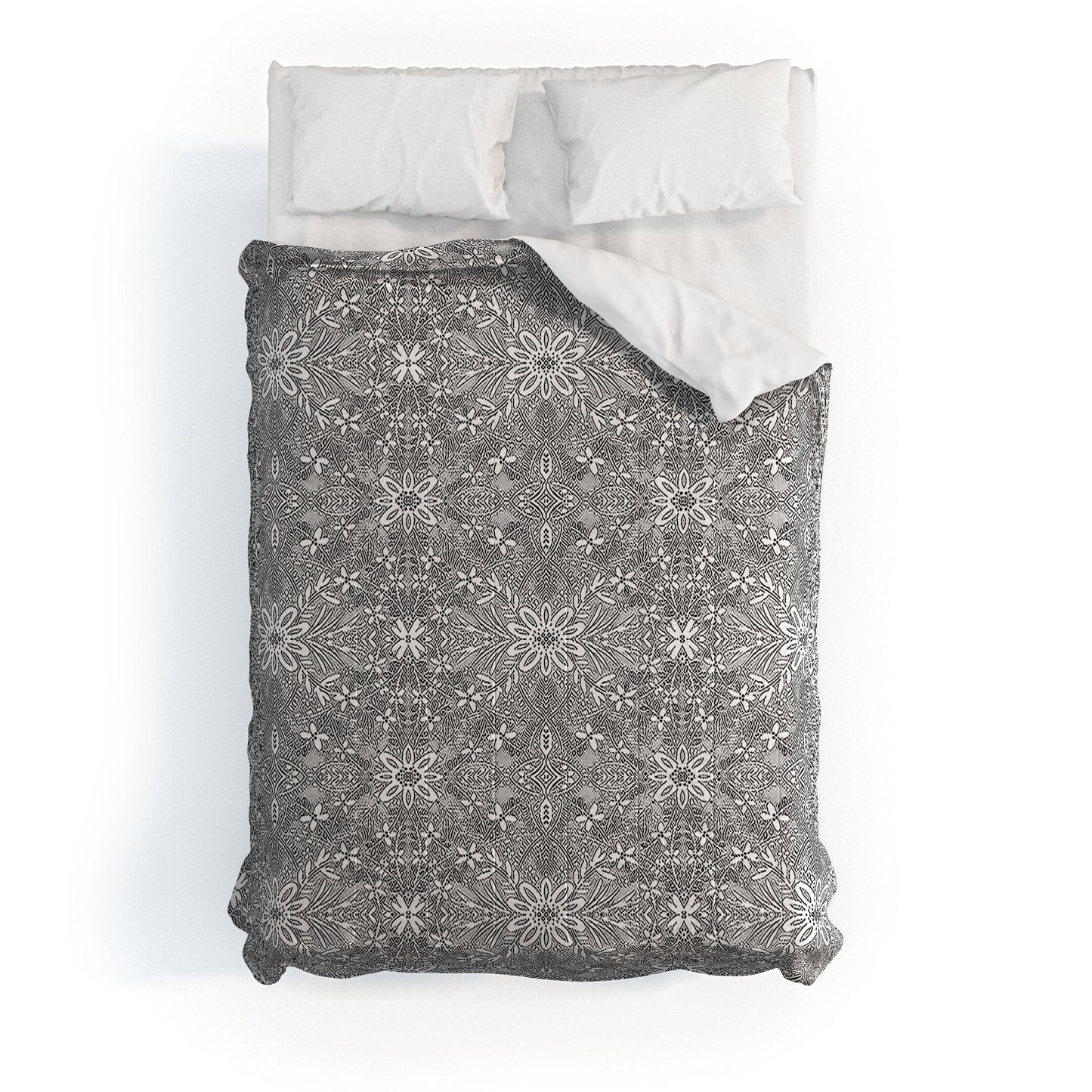 Marta Barragan Camarasa Intricate Floral Symmetry Comforter