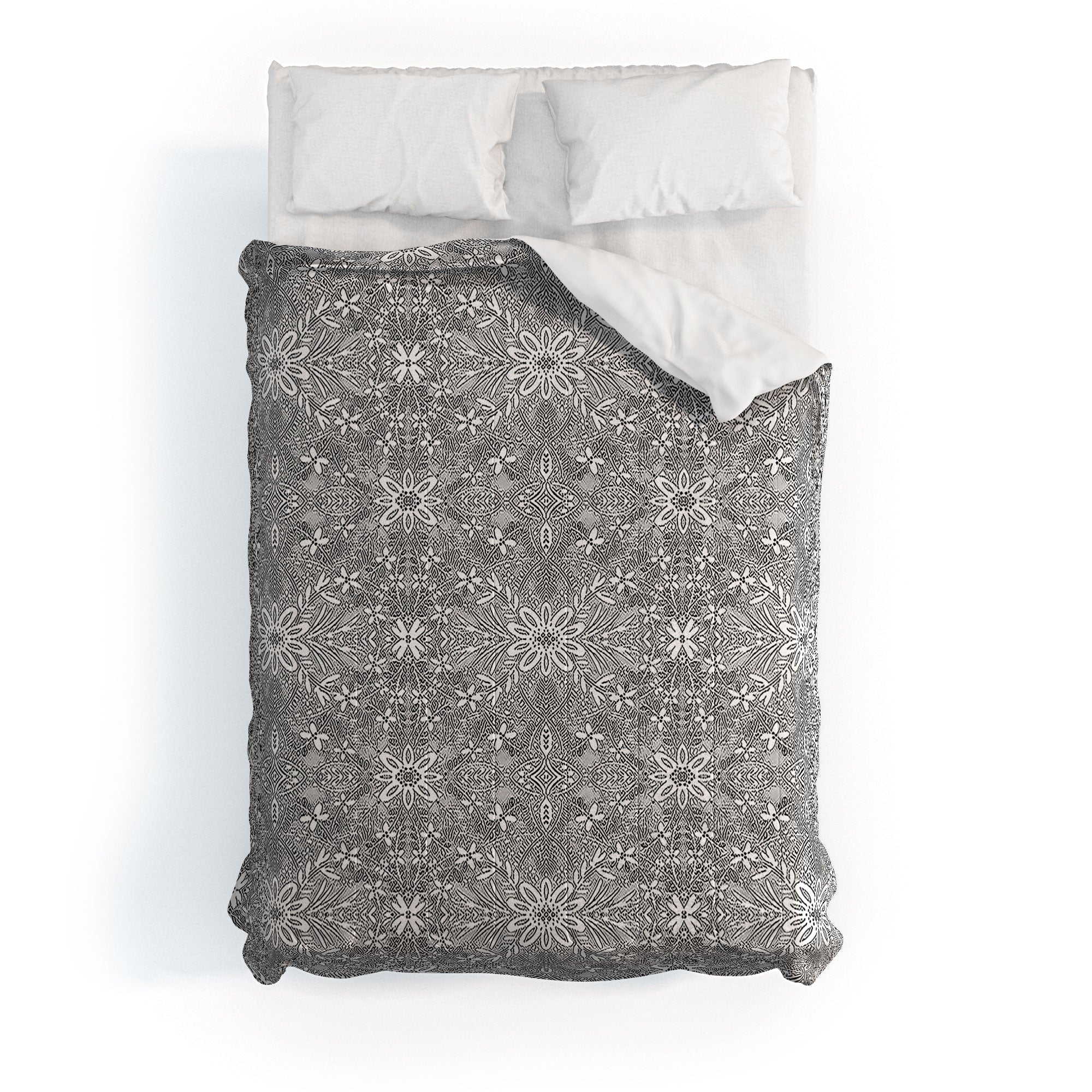 Marta Barragan Camarasa Intricate Floral Symmetry Comforter