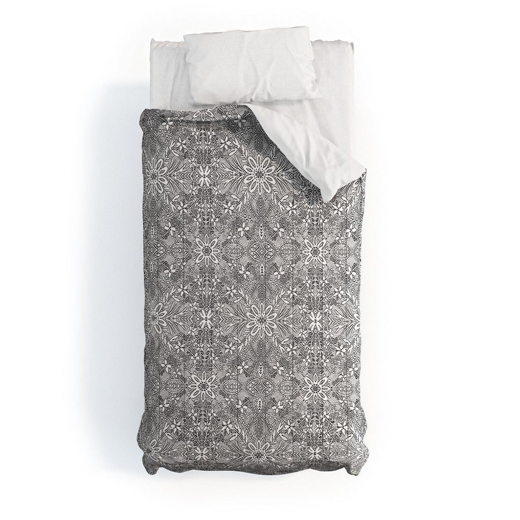 Marta Barragan Camarasa Intricate Floral Symmetry Comforter