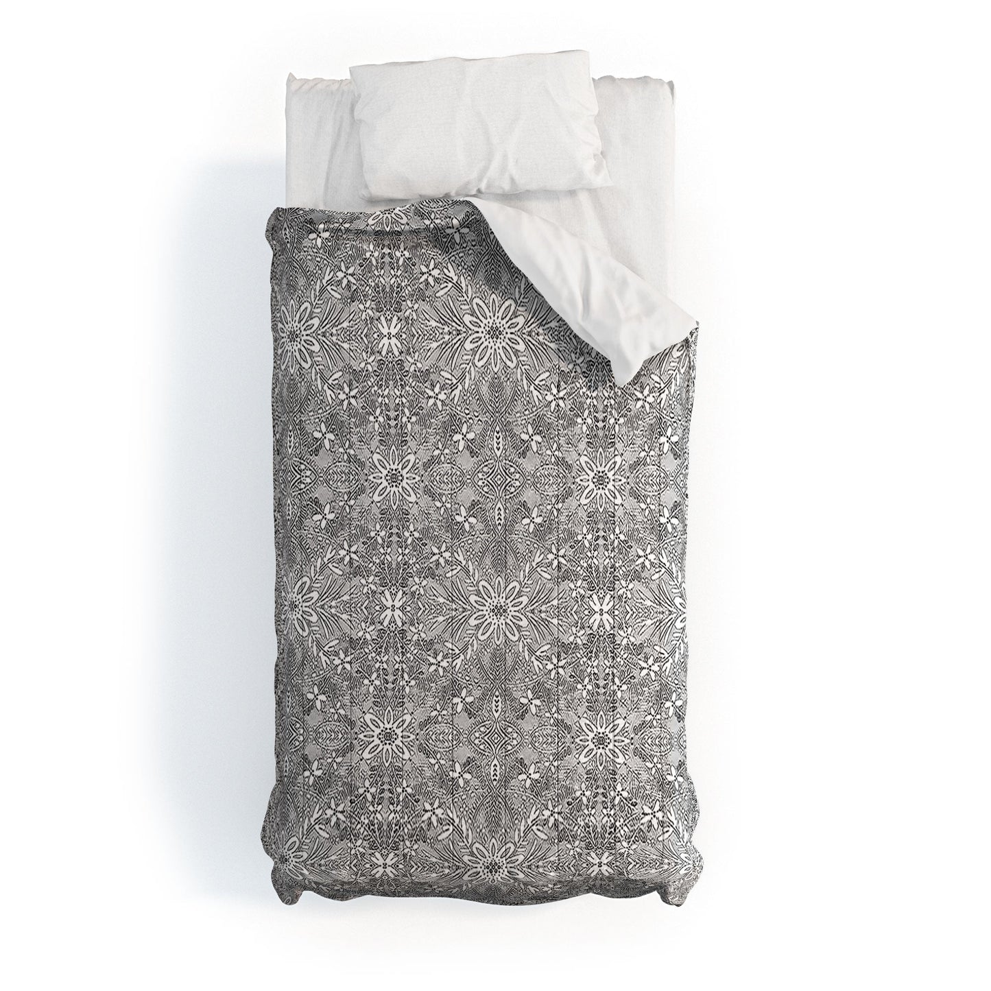 Marta Barragan Camarasa Intricate Floral Symmetry Comforter