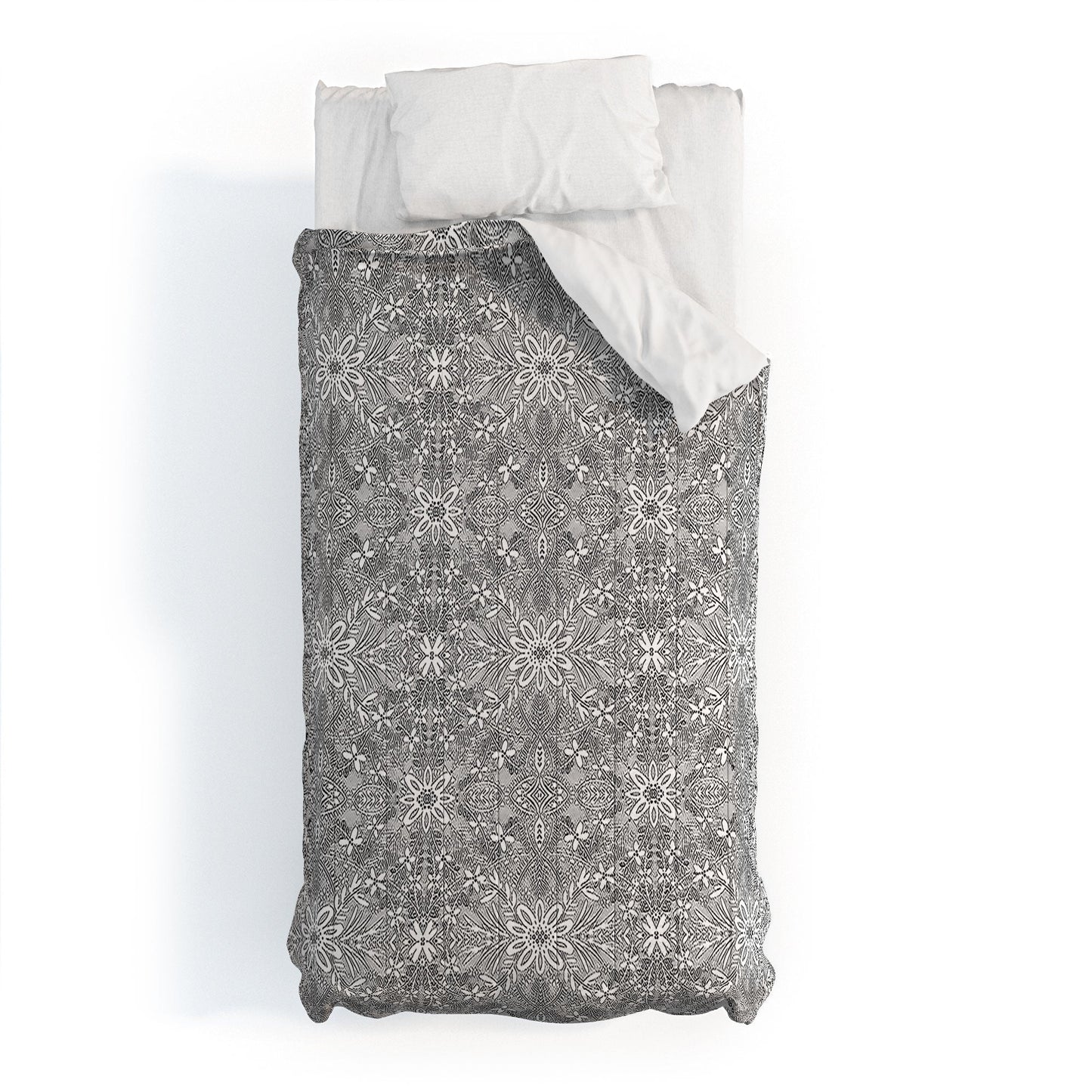 Marta Barragan Camarasa Intricate Floral Symmetry Comforter